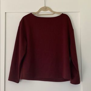 Maroon H&M boatneck top